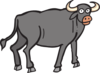 Gray Bull Clip Art